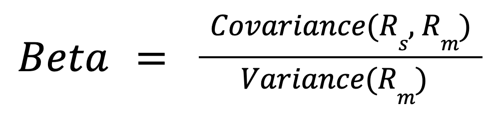 Beta formula